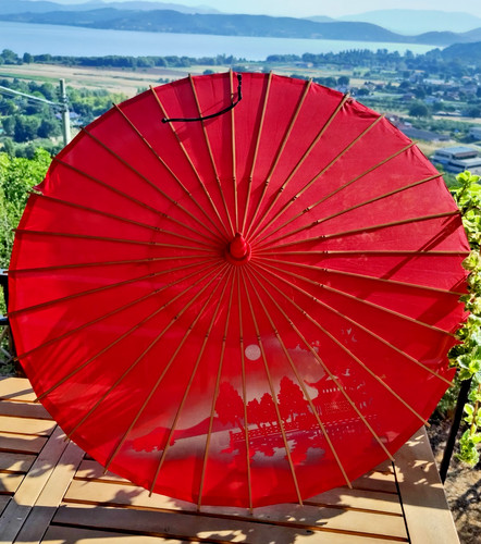 Chinesischer sonnenschirm - chinesischer,
