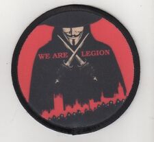 We are Legion "Aufnäher"Patch Guy Fawkes/Vendetta/Anonymous/Maske/Widerstand/NWO