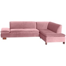 Max Winzer | Terrence | Sofa 2,5-Sitzer links mit Ecksofa rechts | rosé | Samtve
