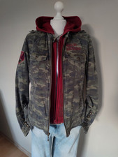 Harley Davidson Damen Jacke Motorradjacke M Camouflage Weste Biker