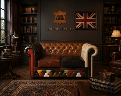 Chesterfield sofa 32sitz - chesterfield,