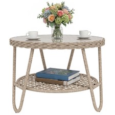 Beistelltisch aus Polyrattan