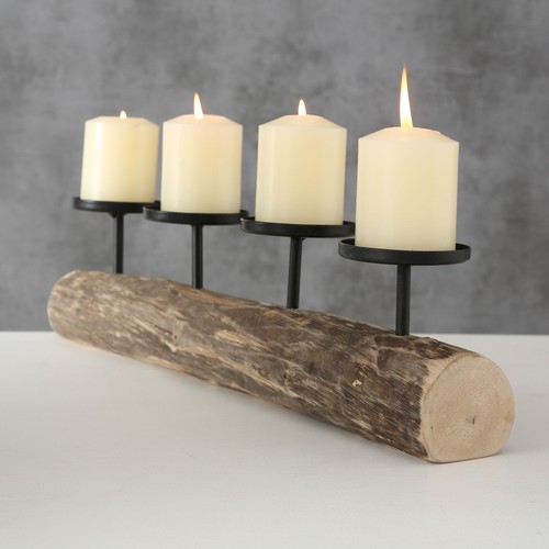 Massivholz adventskerzenhalter - massivholz,