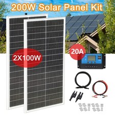 200W Glas Solarpanel Set