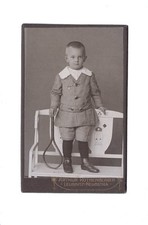 CDV Foto Niedlicher kleiner Junge - Leubnitz-Neuostra 1900er