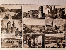 Ak TRIER MOSEL  gel. 1959  Postkarte s/w Büttenrand Architektur 