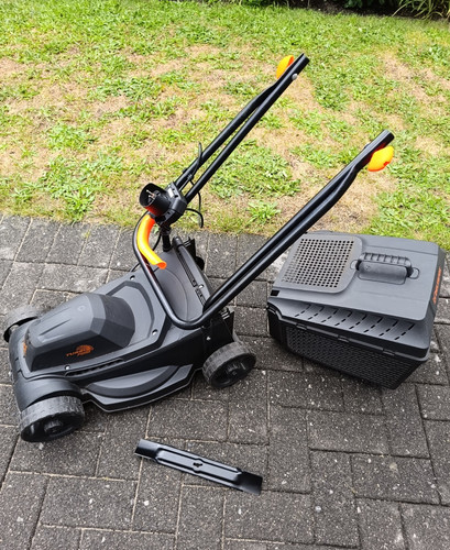 Rasenmäher schwarz orange mit - schwarz/orange,