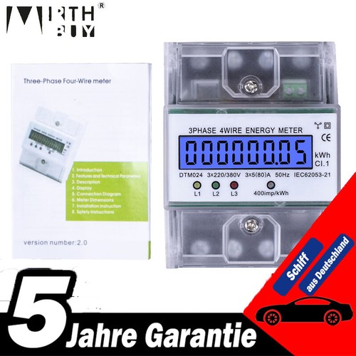 Drehstromzähler geeicht für