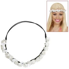 Weiße Rosen Blüten Stirnband