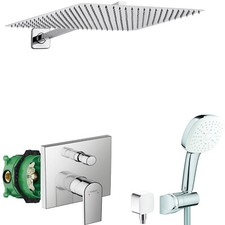 Hansgrohe Set Vernis Shape Unterputz UP Ibox Duscharmatur 510 Regendusche V52