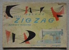 Deluxe Zig Zag sewing Machine, Instruction Manual / Nähmaschine, Bedienungsanlei