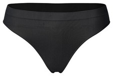 6 St. sexy Damen String Tanga Seamless schwarz Microfaser Unterwäsche neu