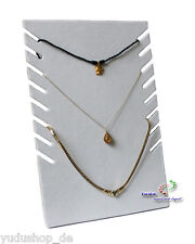 8er Kettenhalter Kettendisplay Kettenaufsteller weiss Nr:120505