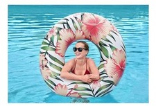 Bestway Schwimmring 119cm Floral Palmen Pool Garten