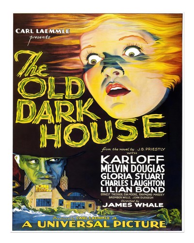 Vintage-Horrorfilm-Wandkunst
