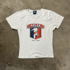 Adler Mannheim - Eishockey - T-Shirt - DEL - Weiß mit Logo - Größe XL/M