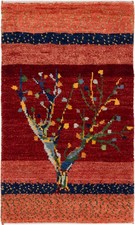 Perser Gabbeh Teppich Rot