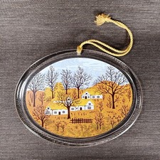 HERBST Fensterbild, Wandbild, Glasbild, Jahreszeiten, 80er - 90er Jahre