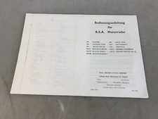 Bedienungsanleitung BSA Motorräder B25 B44 D14 A50 A65 Deutsch/Engl. Oldtimer/51