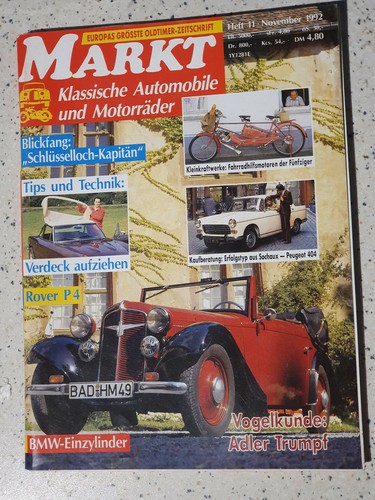 Oldtimer markt adler - oldtimer, 11/92