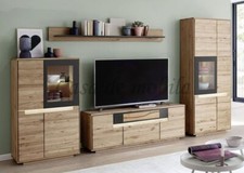 Massivholz Wohnwand 4teilig