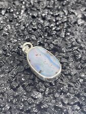 schöner Schmuck Boulder Opal poliert und gefasst/935 Silber/Australien 18 Karat