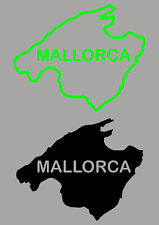 Aufkleber Sticker Mallorca Malle Umriss Insel Urlaub für Auto Wohnmobil etc.