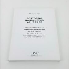 IWC Portofino Handaufzug 8 Tage Bedienungsanleitung & Servicebuch
