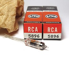 2x RCA 5896 Subminiatur-Röhre Doppel-Diode / Twin Diode Detector Tubes, NOS