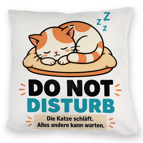 Kuschelkissen schlafende katze - kuschelkissen,