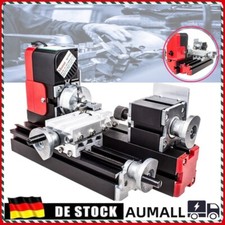 Mini Drehmaschine Metall Drehbank Machine DIY Tool für Holz Weiches Metall 24W