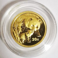 China 1/20 Oz 1,55 gr 999 Gold