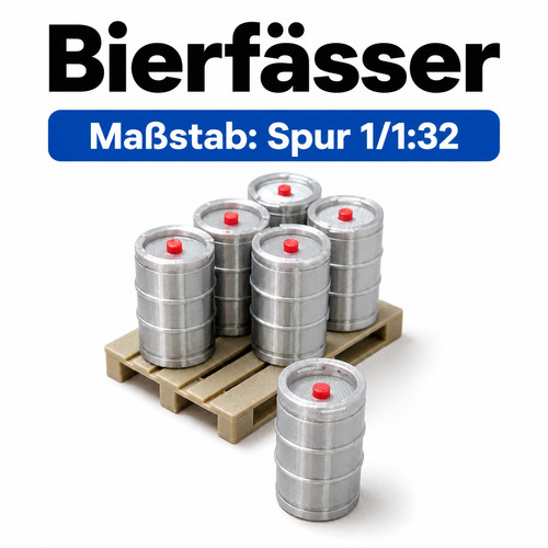 Spur 6x bierfässer - 6x, +