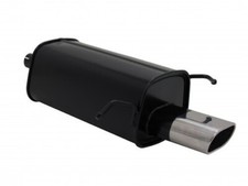 NOVUS SPORTAUSPUFF +ABE 135x75mm Oval Stahl für Mercedes C Klasse-W203/203K