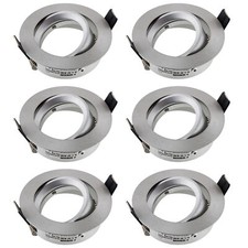6x Einbau Strahler Rahmen