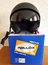 Rallox Jethelm Tour Mattschwarz mit integrierter Sonnenblende S