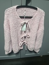 Boucle Strickjacke Rosa