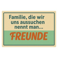 Metallschild Freunde &