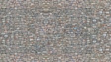NOCH 3D-Kartonplatte „Bruchsteinmauer“, realistische Mauerplatte bunt, 25 x 12,5