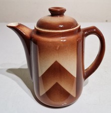 Uralte KLEINE Art Deco BUNZLAU Kaffeekanne Kanne Spritzdekor um 1930 C
