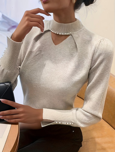 Eleganter damen pullover mit - damen,