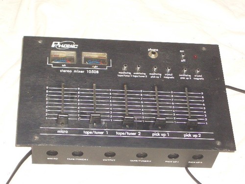 Phonic stereo mixer 1050 - phonic, b