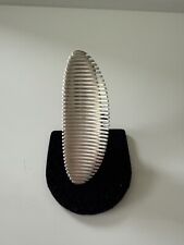 GEORG JENSEN ZAHA HADID LAMELLEN Sterlingsilber langer Ring Größe 7