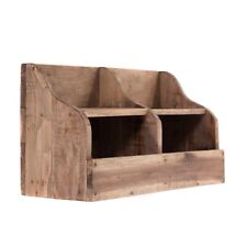HOLZ REGAL "STORAGE" | 40 cm, Mahagoni Holz | Wandregal, Schweberegal, Organizer