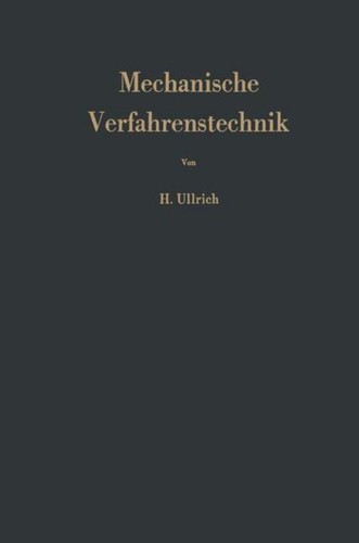 Mechanische verfahrenstechnik - mechanische,