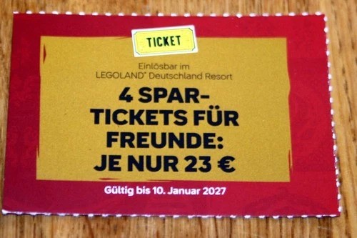 Legoland spar tickets - spar-tickets, für