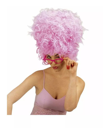 Brille 60er retro look pink - brille,