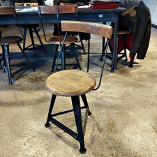 Seltener Rowac Hocker Stuhl