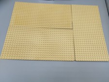 3x LEGO Platte Baseplate beige