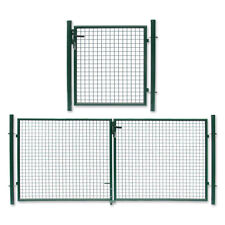 Gartentor Gartentür Zauntor Gartenpforte Hoftor Maschendrahtzaun  grün komplett